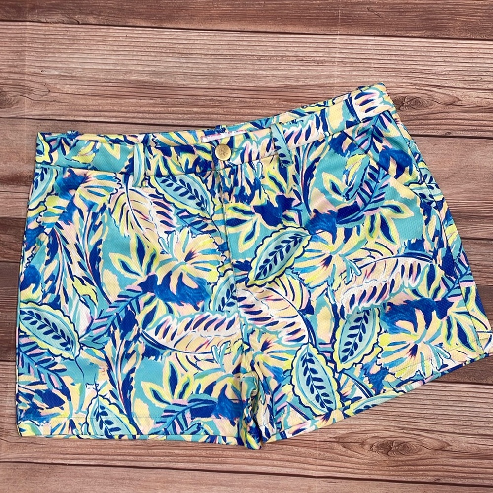 Shorts tropical palm Stella Parker size 12 NWT